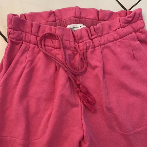 SOMETHING NAVY by Arielle Charnas Pink drawstring joggers - brand new Sz. LARGE - Picture 2 of 12